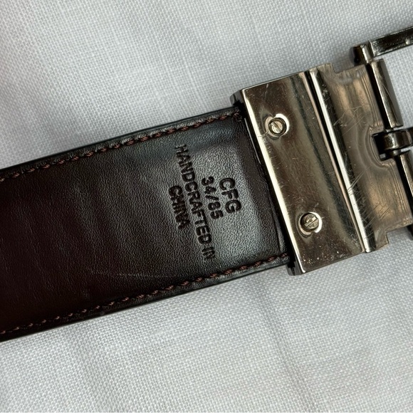 Black Brown 1826 Black Leather Belt - Picture 5 of 5